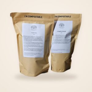 Duopak Living Soil Food en Harvest, 2x 1,2 liter van White Ash Botanic